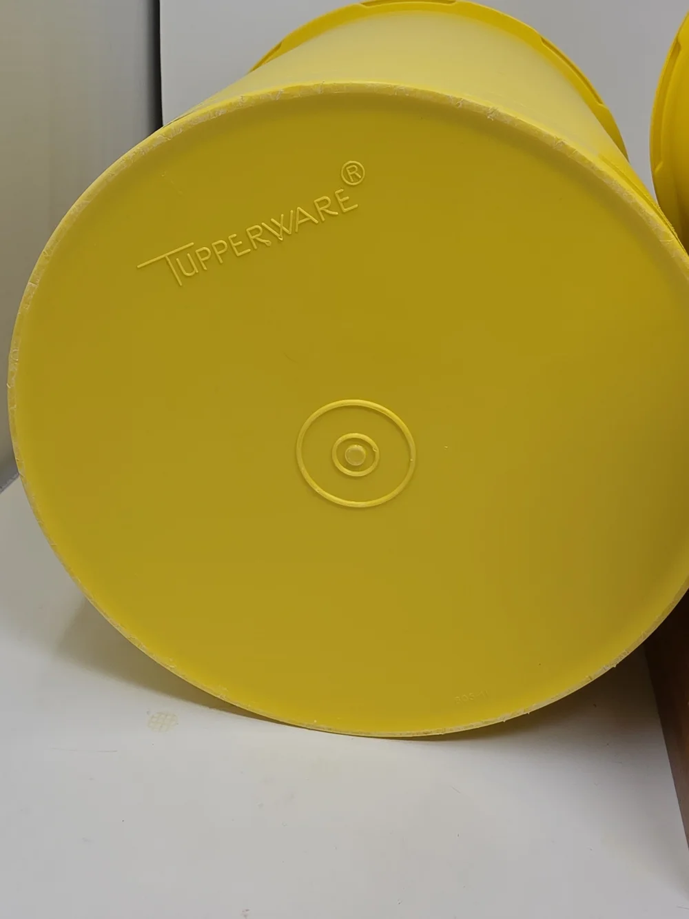 Tupperware Yellow Storage Canisters Set of 2